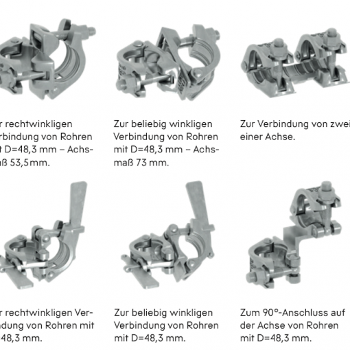 Gerüstkupplungen