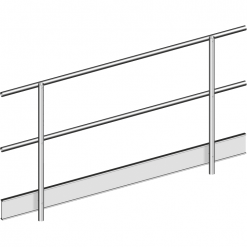 Layher Seitenschutz für Alu-Steg 600