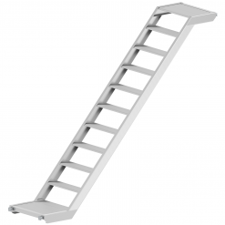 Layher U-Podesttreppe 0,64 m breit, Aluminium