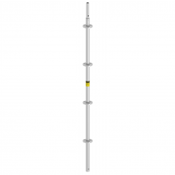 Layher Stiel, Aluminium mit eingepresstem Rohrverbinder