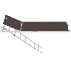 Layher O-Robust-Durchstieg T9 mit integrierter Etagenleiter