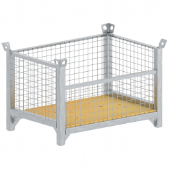 Layher Modul-Gitterbox mit Holzboden