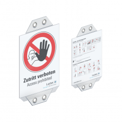 Layher Sichttasche T17 mit STOP, 10 Stück