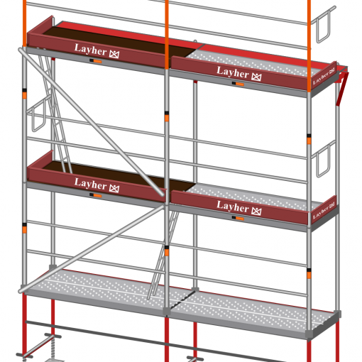 Layher Blitz dachfang Skizze
