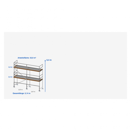 Layher Blitz Malergerüst 35 m² – Komplettset (Alu