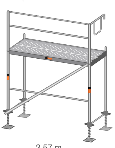 Layher Blitz Starter-Set – Fassadengerüst-Komplettset 11 m²
